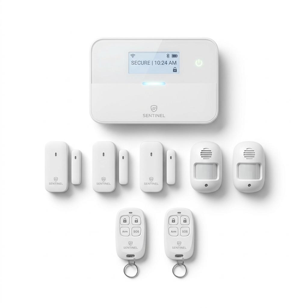 Wireless Home Alarm System Kit — 10-Piece