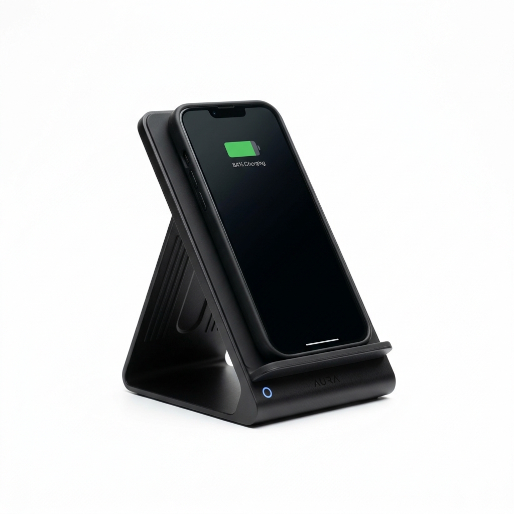 Wireless Charging Phone Stand — 15W Qi